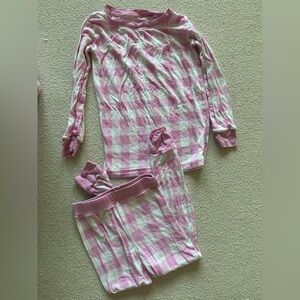 Little Sleepies Pink Gingham two piece pajamas size 2T